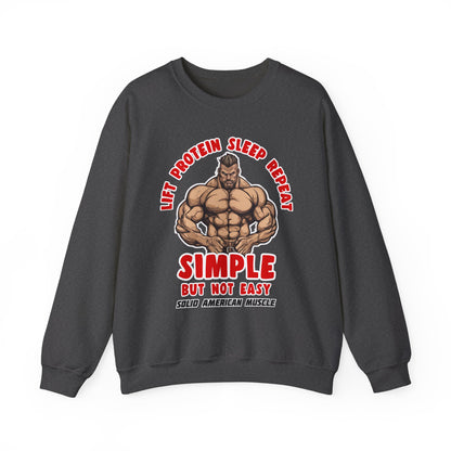 Solid American Muscle - Simple But Not Easy Sweatshirt