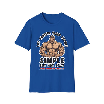 Solid American Muscle - Simple But Not Easy #2 T-Shirt