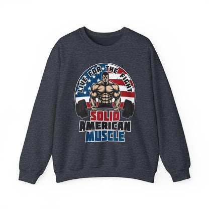 Solid American Muscle - Live for the Fight - Logo Sweatshirt