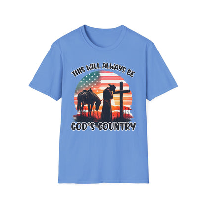 Patriot Collection - God's Country - Western Cross - T-Shirt