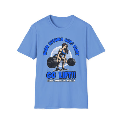 Solid American Muscle - When Nothing Goes Right, Go Lift #1 T-Shirt