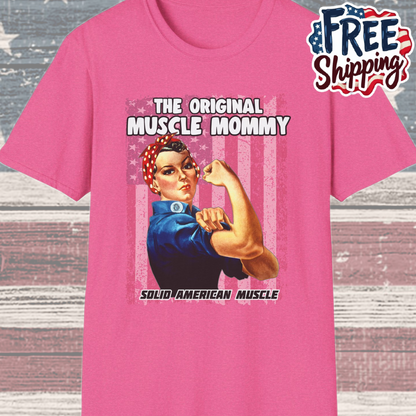 Solid American Muscle - The Original Muscle Mommy T-Shirt