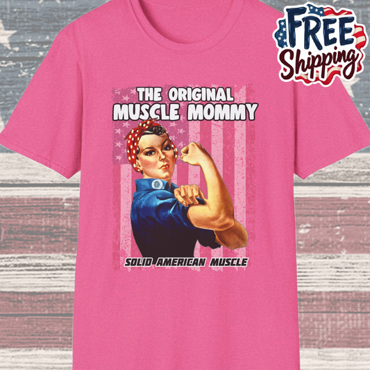 Solid American Muscle - The Original Muscle Mommy T-Shirt