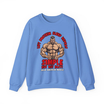 Solid American Muscle - Simple But Not Easy Sweatshirt