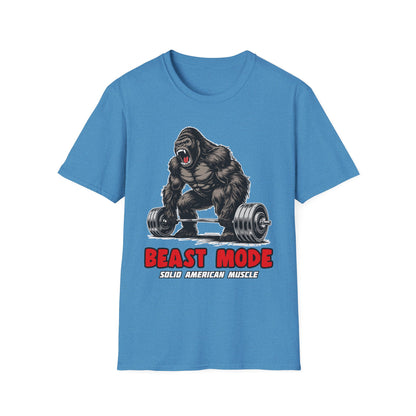 Solid American Muscle - Beast Mode - Silverback Gorilla T-Shirt