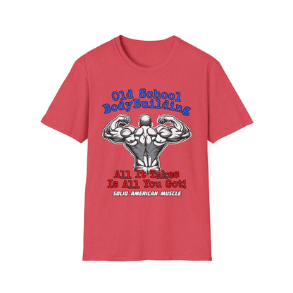Solid American Muscle - Old School Bodybuilding T-Shirt