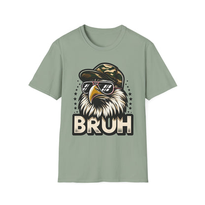Patriot Collection - Eagle with Shades - Camo Hat - Bruh - T-Shirt