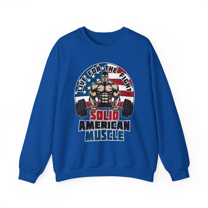Solid American Muscle - Live for the Fight - Logo Sweatshirt