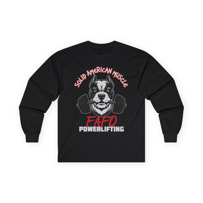 Solid American Muscle - FAFO Powerlifting - Mad Dog - Long Sleeve T-Shirt