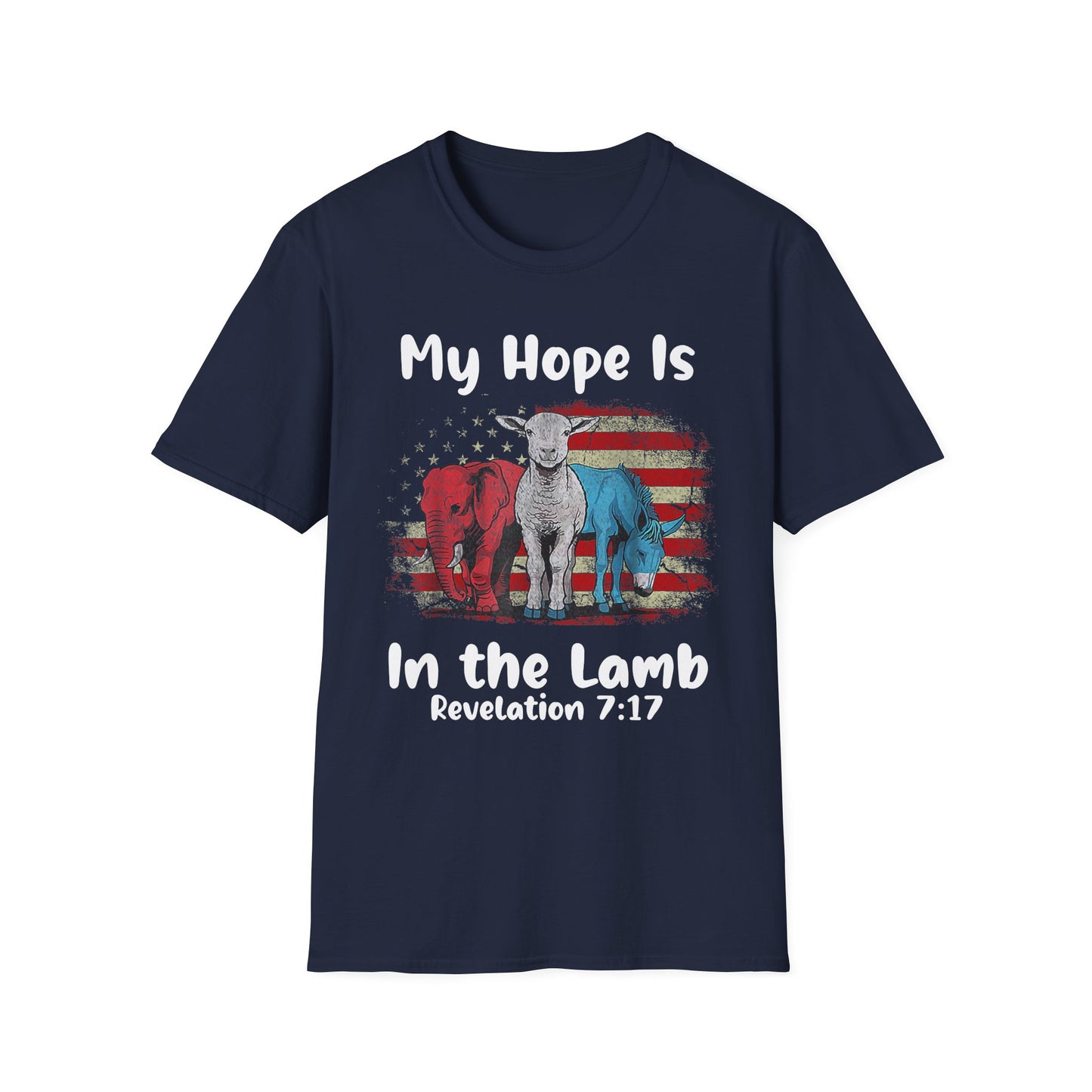 Patriot Collection - My Hope Is In the Lamb - Christian / Jesus - T-Shirt