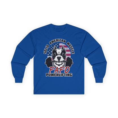 Solid American Muscle - FAFO Powerlifting - Mad Dog - Long Sleeve T-Shirt