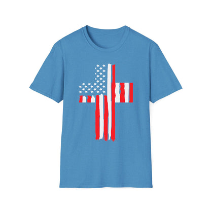 Patriot Collection - American Flag Cross - T-Shirt