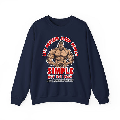 Solid American Muscle - Simple But Not Easy Sweatshirt