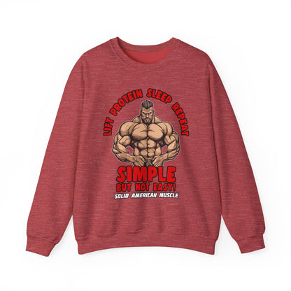 Solid American Muscle - Simple But Not Easy Sweatshirt