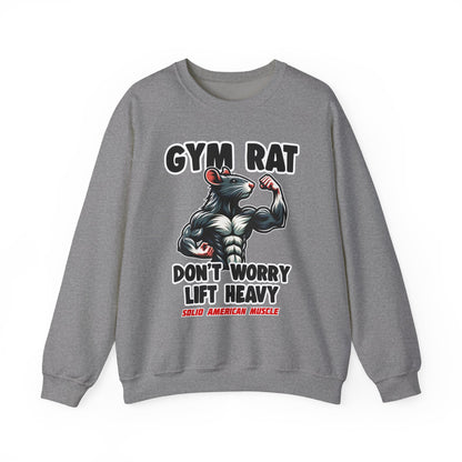 Solid American Muscle - Gym Rat - Don't Worry Lift Heavy - Sweatshirt