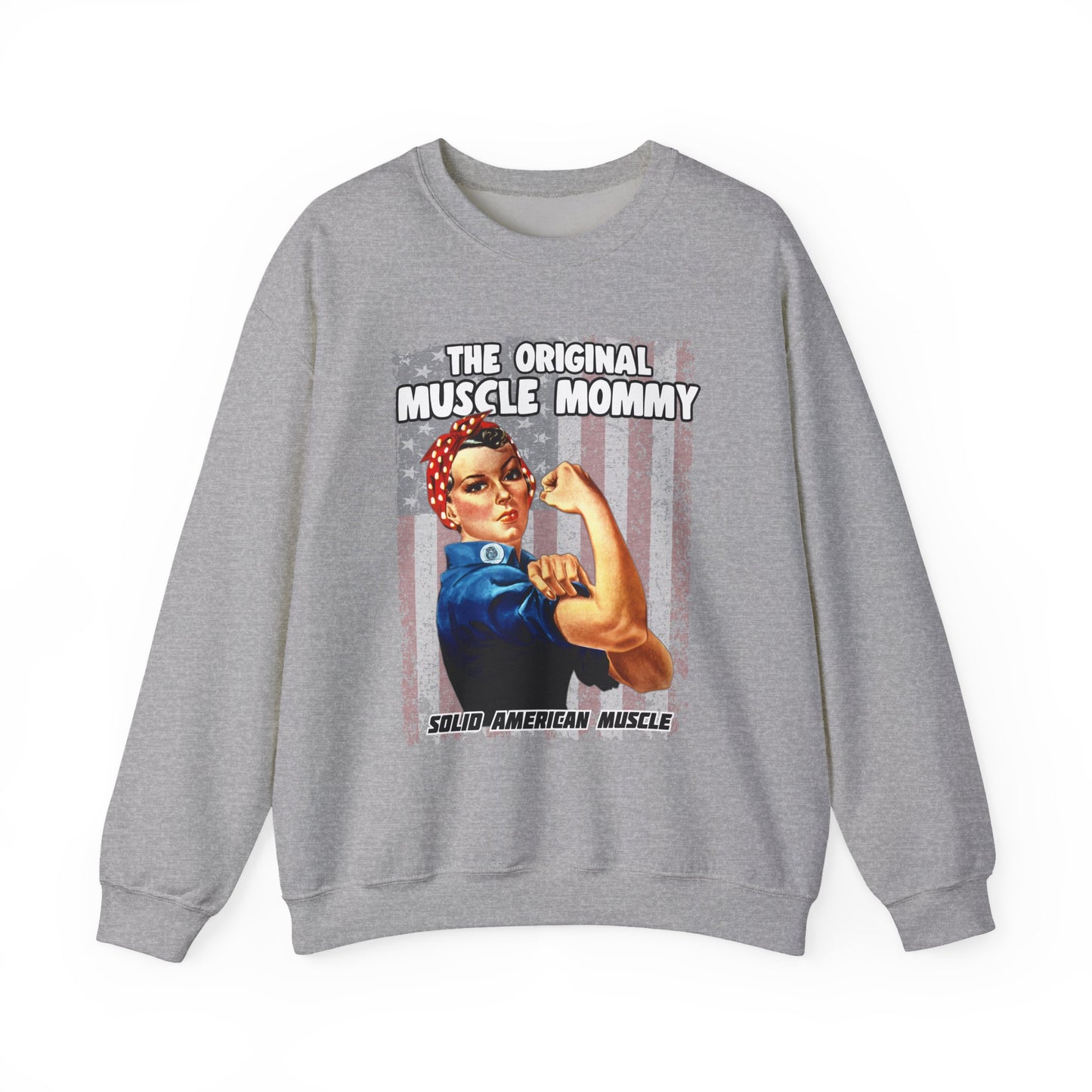 Solid American Muscle - Original Muscle Mommy - Sweatshirt