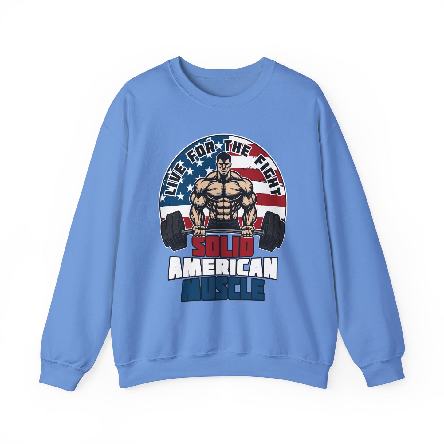 Solid American Muscle - Live for the Fight - Logo Sweatshirt