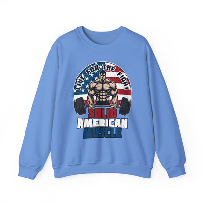 Solid American Muscle - Live for the Fight - Logo Sweatshirt
