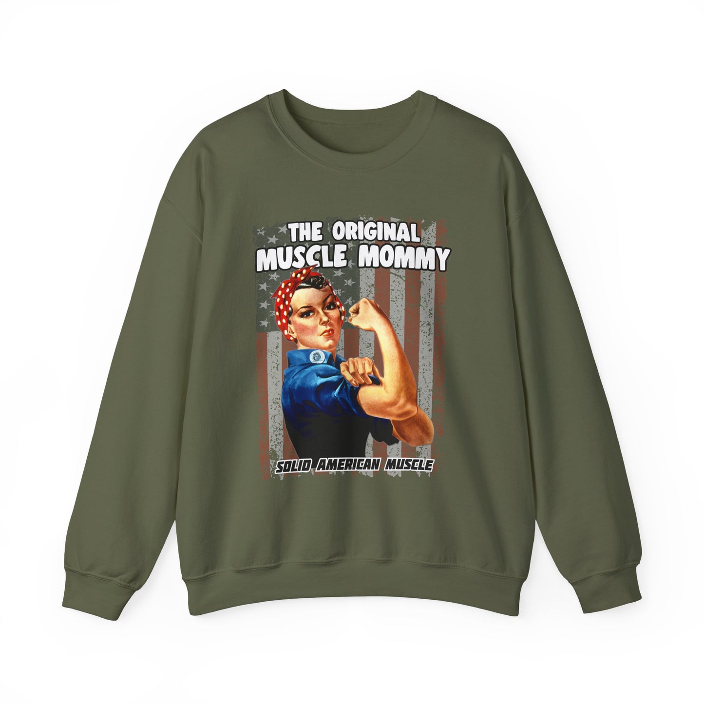 Solid American Muscle - Original Muscle Mommy - Sweatshirt