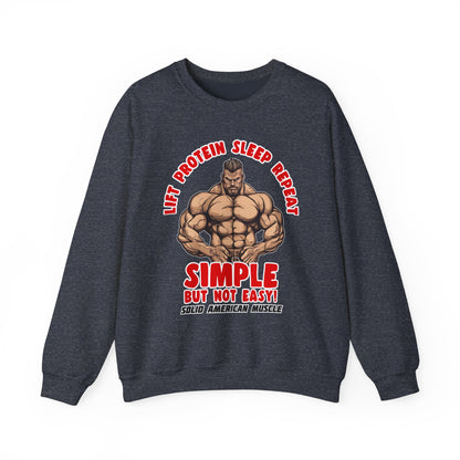 Solid American Muscle - Simple But Not Easy Sweatshirt