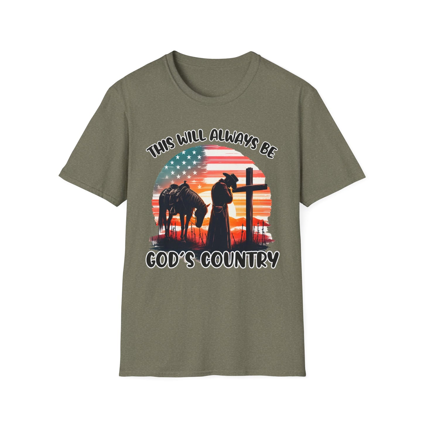 Patriot Collection - God's Country - Western Cross - T-Shirt
