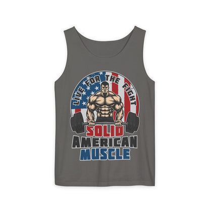 Solid American Muscle - Live For The Fight - Logo - Tank Top