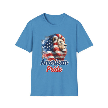 Patriot Collection - American Pride - USA Flag - Lion - T-Shirt