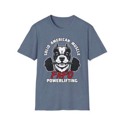 Solid American Muscle - FAFO Powerlifting - Mad Dog T-Shirt