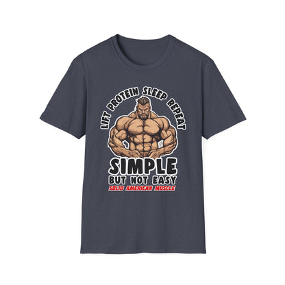 Solid American Muscle - Simple But Not Easy #2 T-Shirt