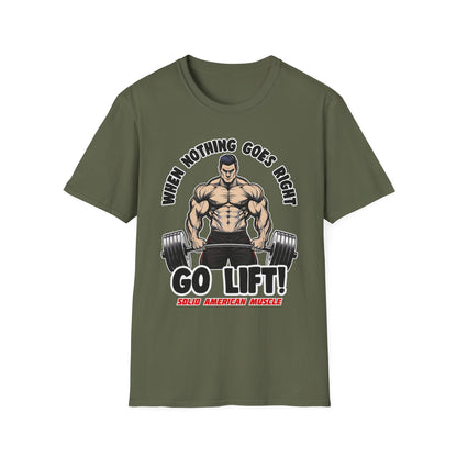 Solid American Muscle - When Nothing Goes Right, Go Lift #2 T-Shirt