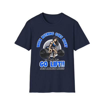 Solid American Muscle - When Nothing Goes Right, Go Lift #1 T-Shirt