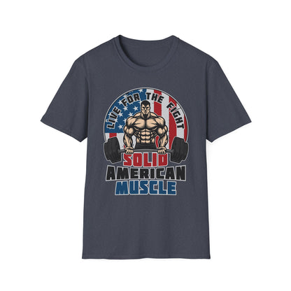 Solid American Muscle - Live for the Fight - Logo T-Shirt