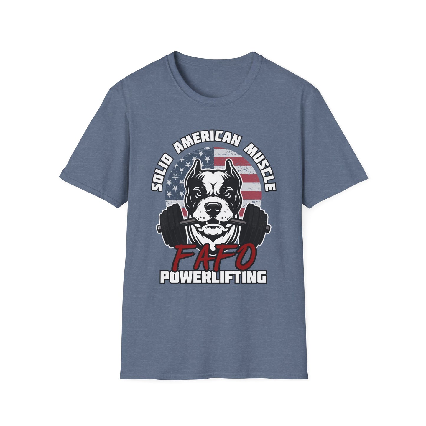 Solid American Muscle - FAFO Powerlifting - Mad Dog T-Shirt