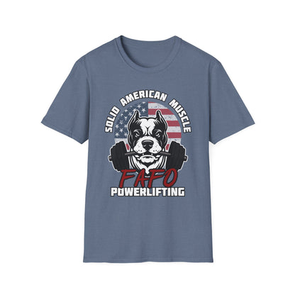 Solid American Muscle - FAFO Powerlifting - Mad Dog T-Shirt