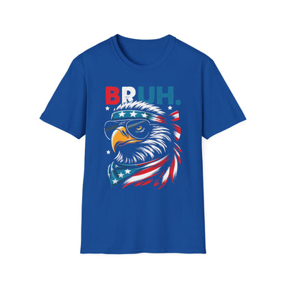 Patriot Collection - Eagle with Shades - USA Flag Bandana - Bruh - T-Shirt