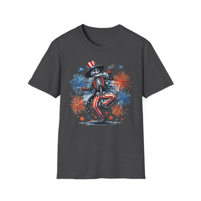 Patriot Collection - Dancing Skeleton  - Uncle Sam - USA Fireworks - T-Shirt