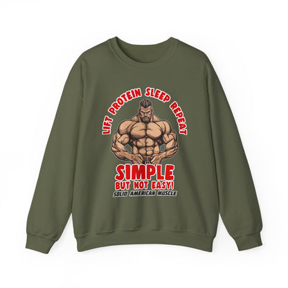 Solid American Muscle - Simple But Not Easy Sweatshirt