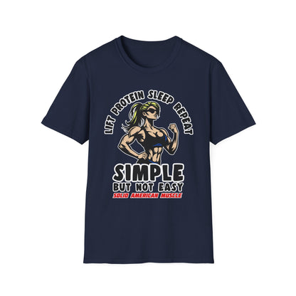 Solid American Muscle - Simple But Not Easy #1 T-Shirt