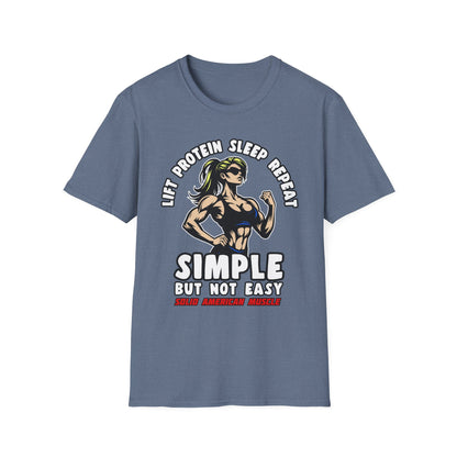 Solid American Muscle - Simple But Not Easy #1 T-Shirt