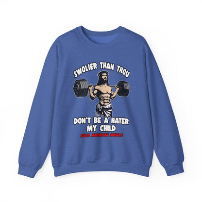 Solid American Muscle - Swolier Than Thou - Lifting Jesus - Sweatshirt