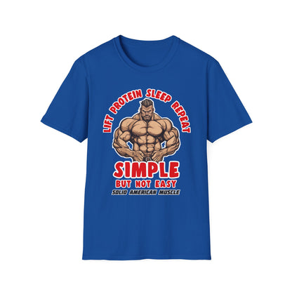 Solid American Muscle - Simple But Not Easy T-Shirt