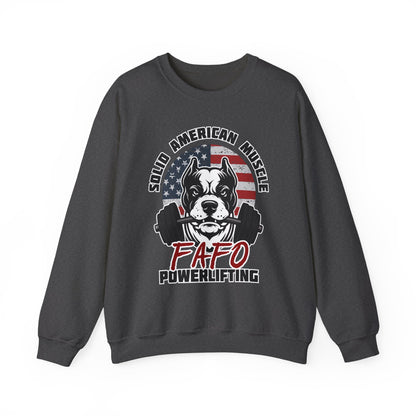 Solid American Muscle - FAFO Powerlifting - Mad Dog Sweatshirt