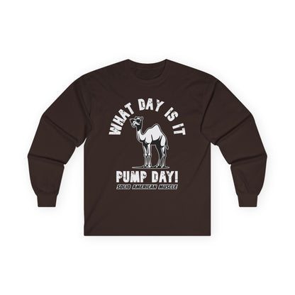 Solid American Muscle - Pump Day! Long Sleeve T-Shirt