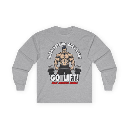 Solid American Muscle - When Nothing Goes Right, Go Lift #2 Long Sleeve T-Shirt