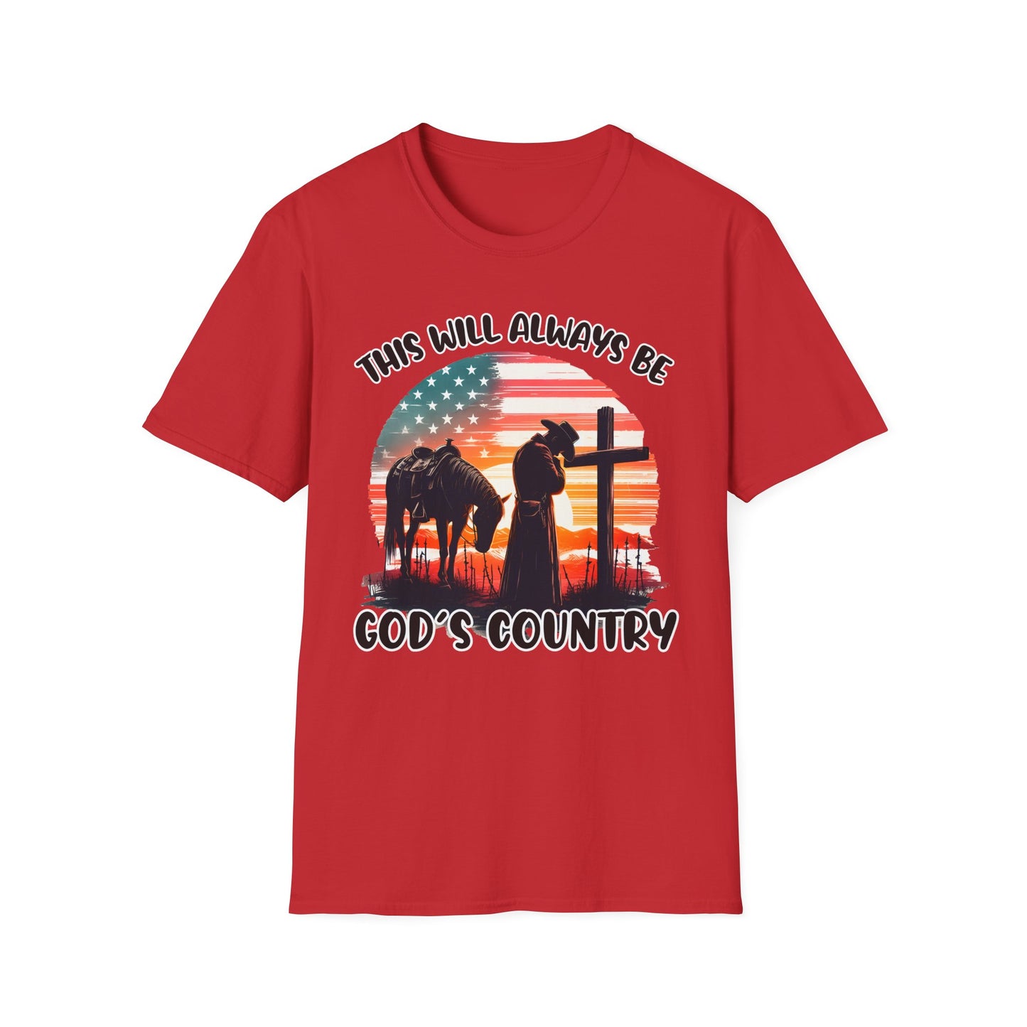 Patriot Collection - God's Country - Western Cross - T-Shirt