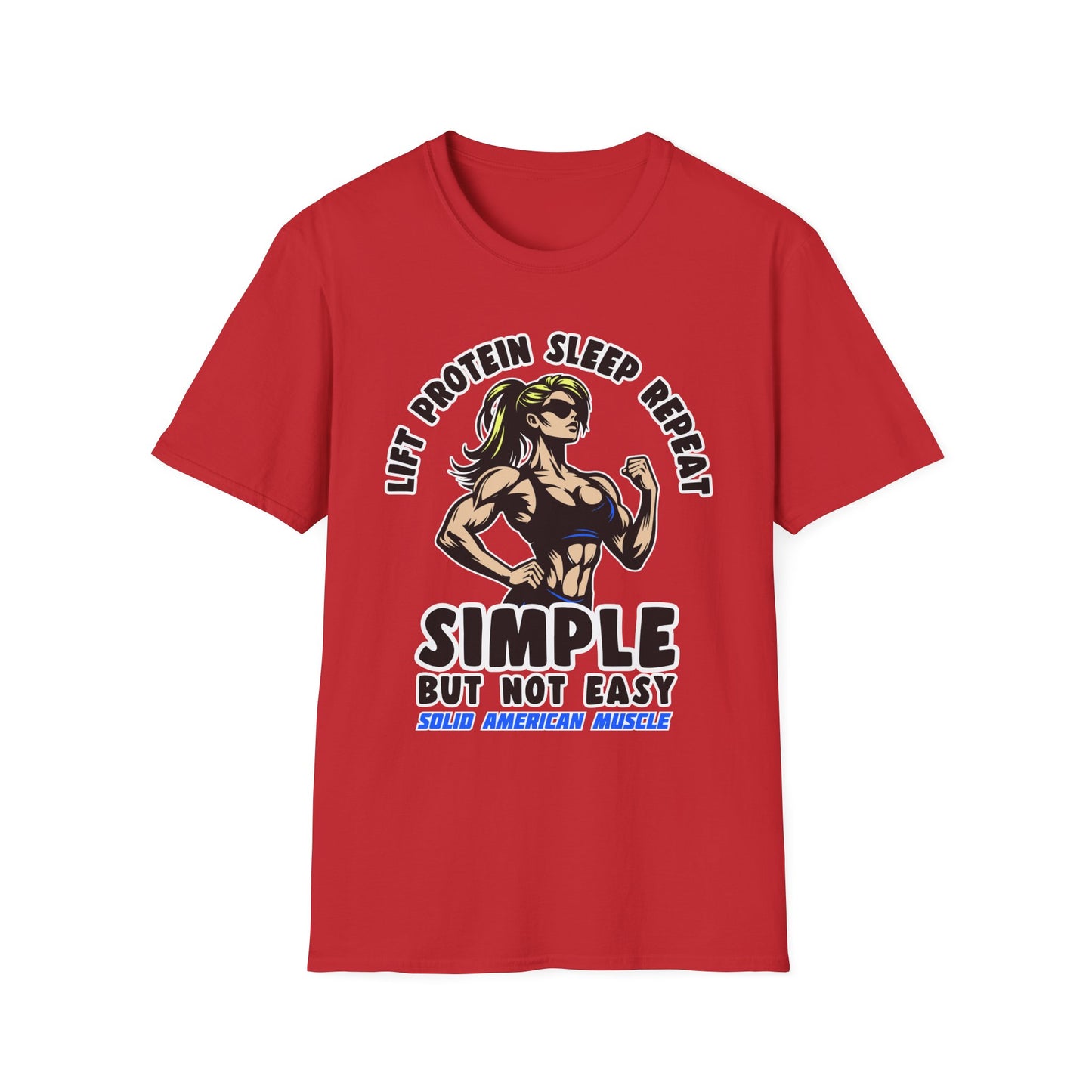 Solid American Muscle - Simple But Not Easy #1 T-Shirt