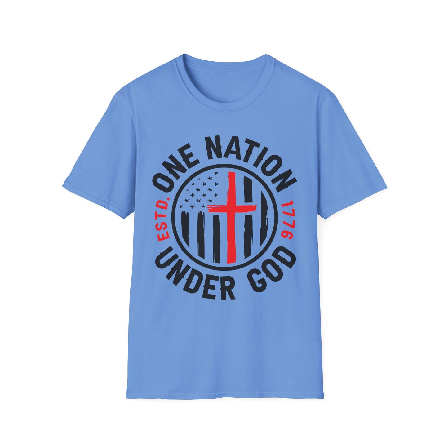 Patriot Collection - One Nation Under God - Christian Cross - T-Shirt