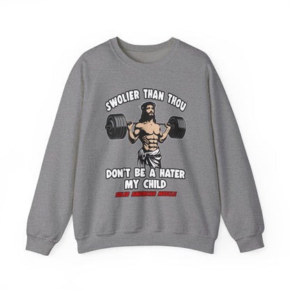 Solid American Muscle - Swolier Than Thou - Lifting Jesus - Sweatshirt