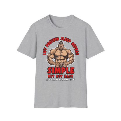 Solid American Muscle - Simple But Not Easy T-Shirt