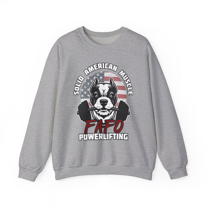 Solid American Muscle - FAFO Powerlifting - Mad Dog Sweatshirt